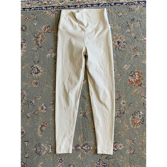 SET ACTIVE cream athletic workout luxforme leggings, size S - Picture 1 of 4